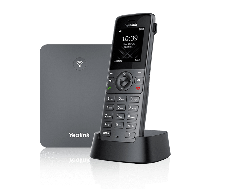 YEALINK DECT-трубка Yealink W73P DECT (база W70B+трубка W73H) до 10 SIP-аккаунтов, до 10 трубок на базу, до 20 одноврем. Вызовов
