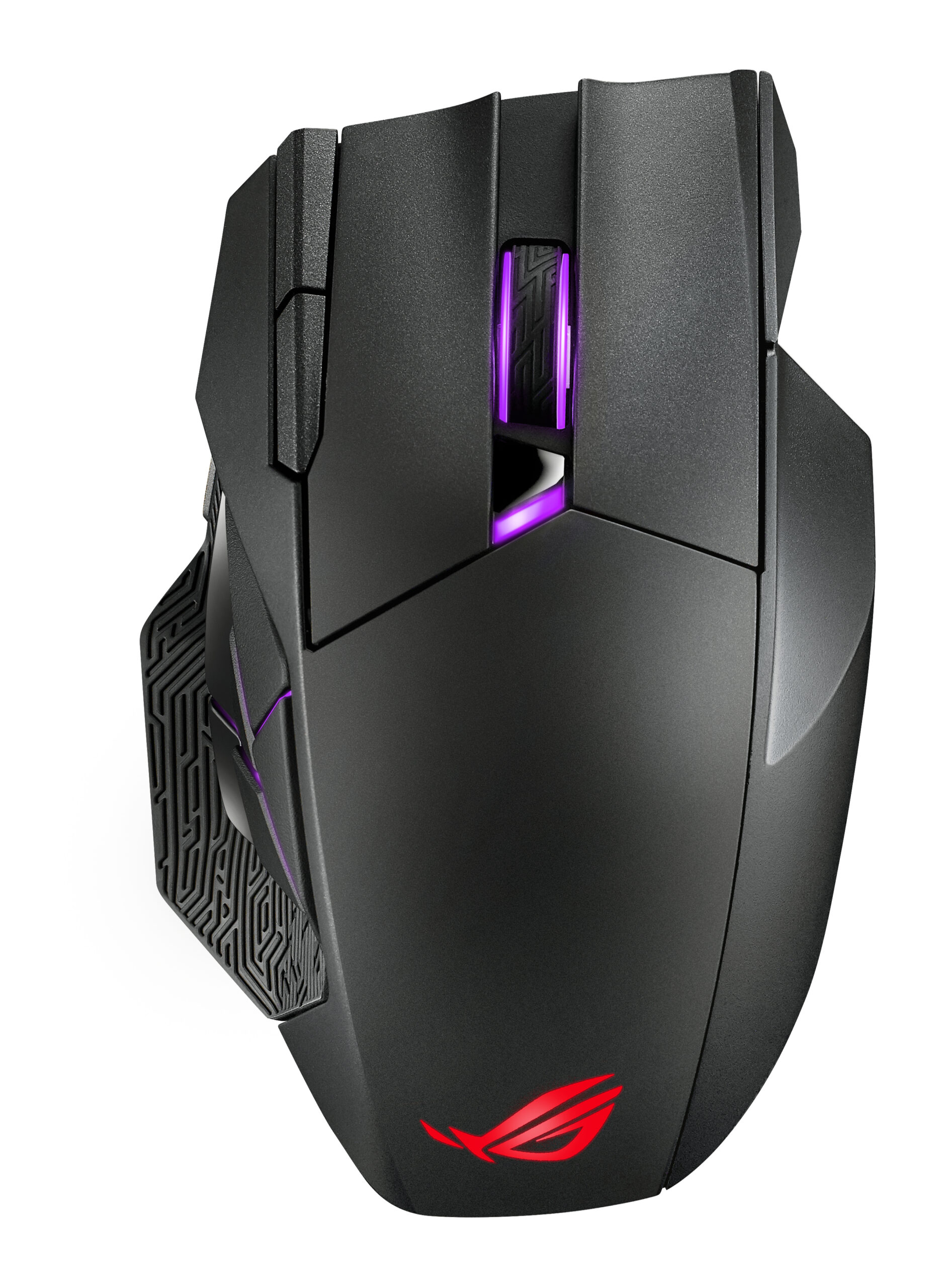 ASUS ROG SPATHA X, 168g, Wired (Type-C)+2.4GHz RF, 19K DPI Sensor, 12 Programable buttons, Black