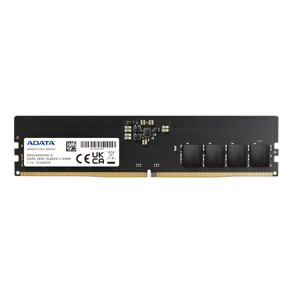 ADATA DDR5 DIMM 16GB 4800MHz 1*16GB, 40-40-40 SINGLE TRAY