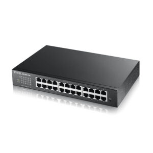 Smart L2 Zyxel GS1900-24E, rack 19", 24xGE, настольный, бесшумный
