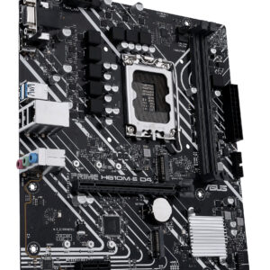 ASUS PRIME H610M-E D4-CSM, LGA1700, H610, 2*DDR4, 4*SATA, 2*M.2, 2*USB 3.2, 2*USB 2.0, 1*PCIx16, 1*PCIx1, HDMI+DP+D-Sub, mATX; 90MB19N0-M1EAYC