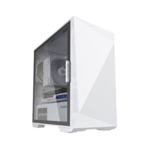 ZALMAN Z1 ICEBERG, MATX, WHITE, WINDOW, 2xCOMBO (3.5" OR 2.5"), 3x2.5", 1xUSB2.0, 2xUSB3.0, FRONT 2x120mm, REAR 1x120mm