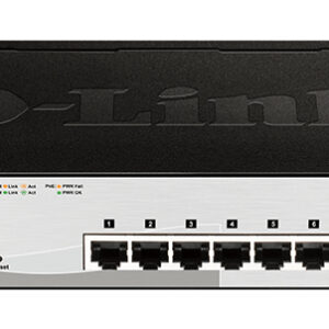 D-Link Управляемый L2 PoE-коммутатор, 8x1000Base-T PoE, 2х1000Base-X SFP, PoE-бюджет 65 Вт, упрощенный интерфейс CLI, Web-интерфейс, SNMP