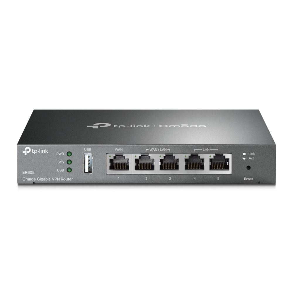 TP-Link ER605, SafeStream™ Gigabit Multi-WAN VPN Router